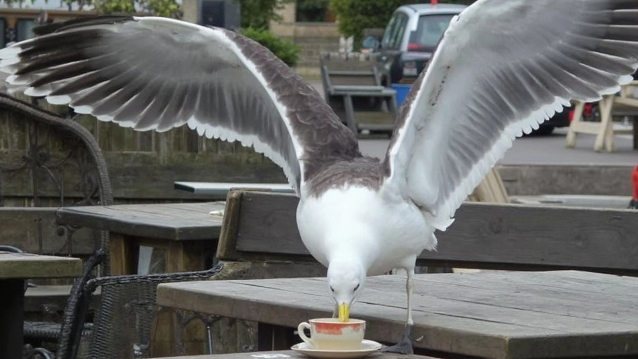 Seagulls in UK Seaside Resorts Snatch Coffee Mugs, Spark Safety Warnings for Tourists